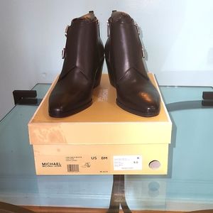 Black  zip up ankle booties